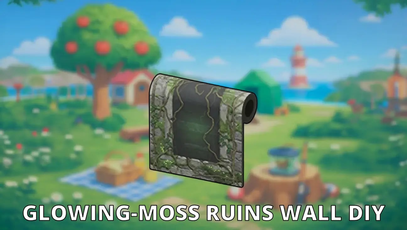 Glowing-Moss Ruins Wall DIY artwork