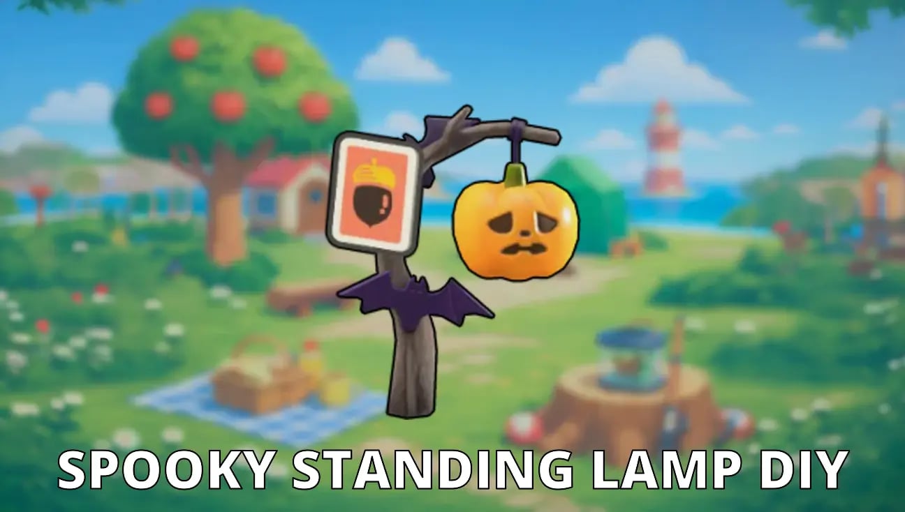 Spooky Standing Lamp DIY artwork