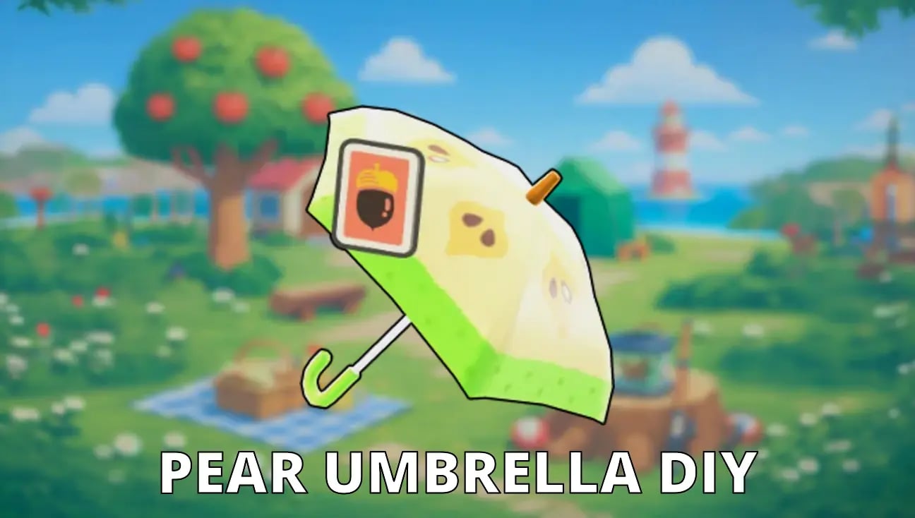 Pear Umbrella DIY artwork