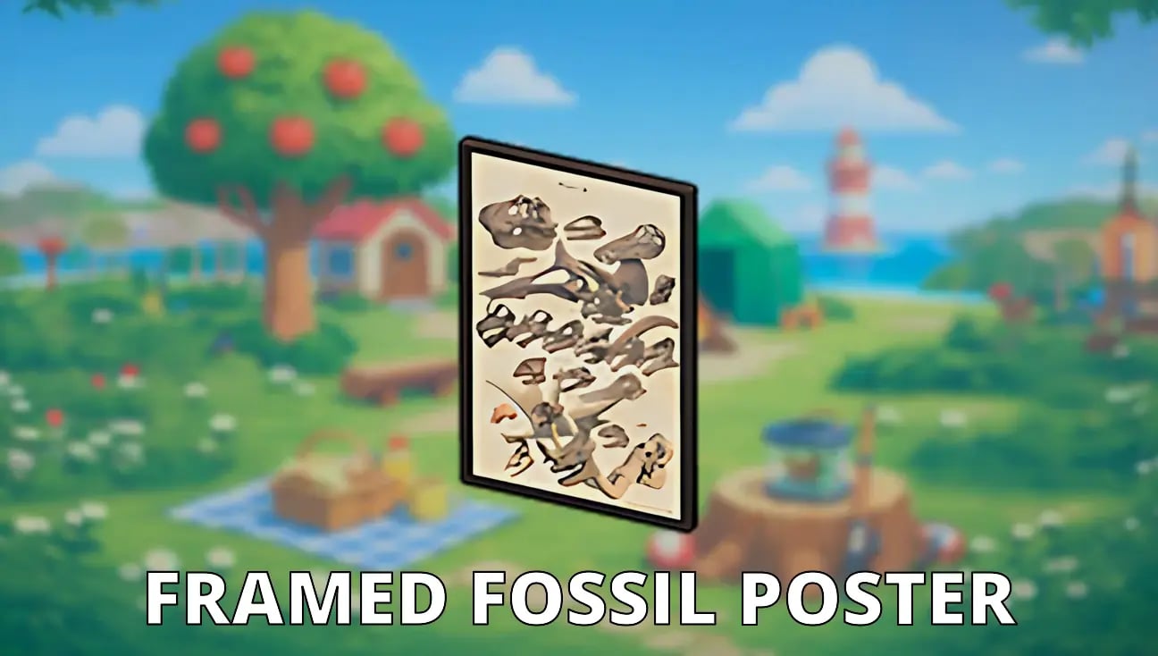 Framed Fossil Poster artwork