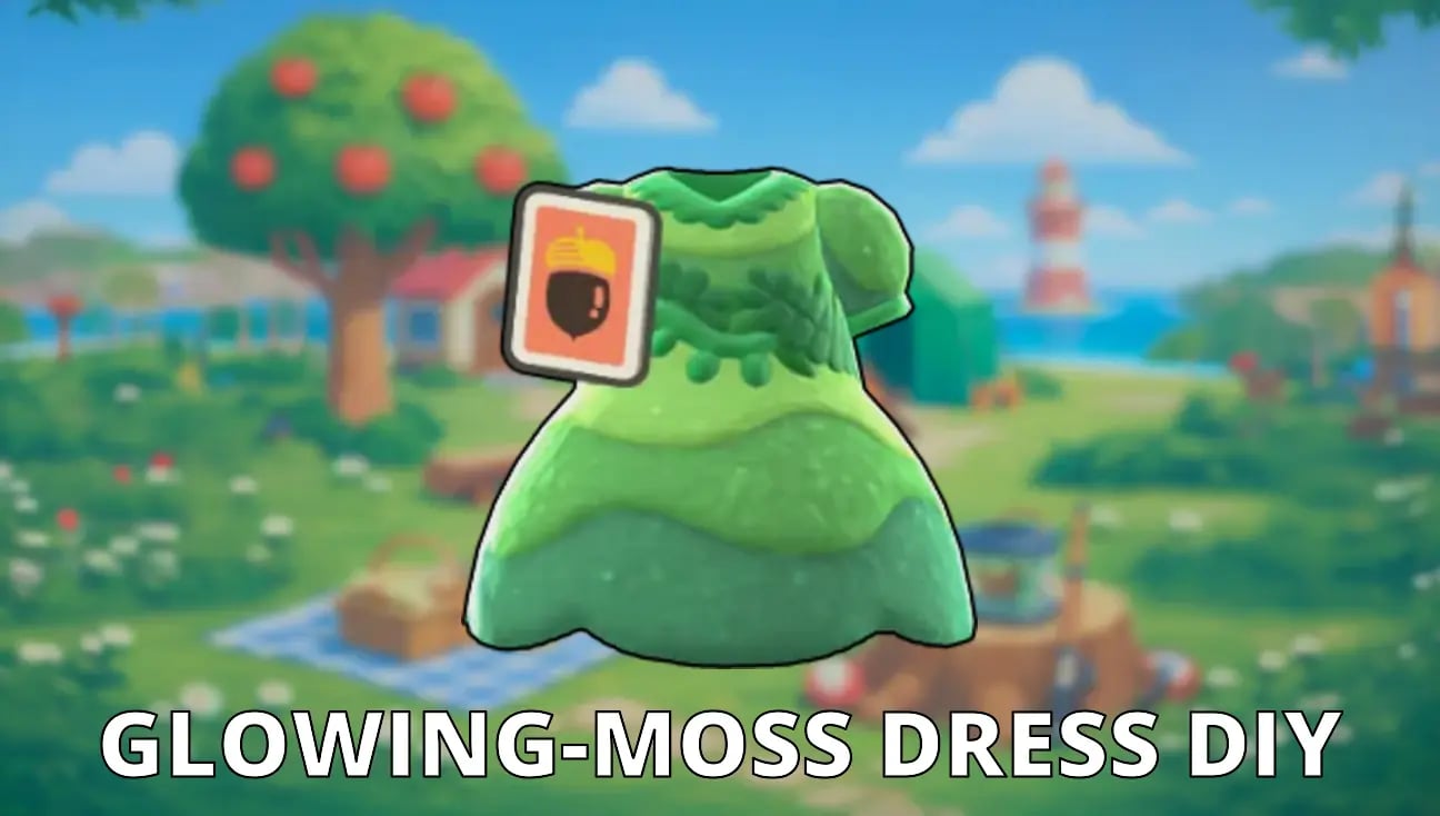Glowing-Moss Dress DIY artwork