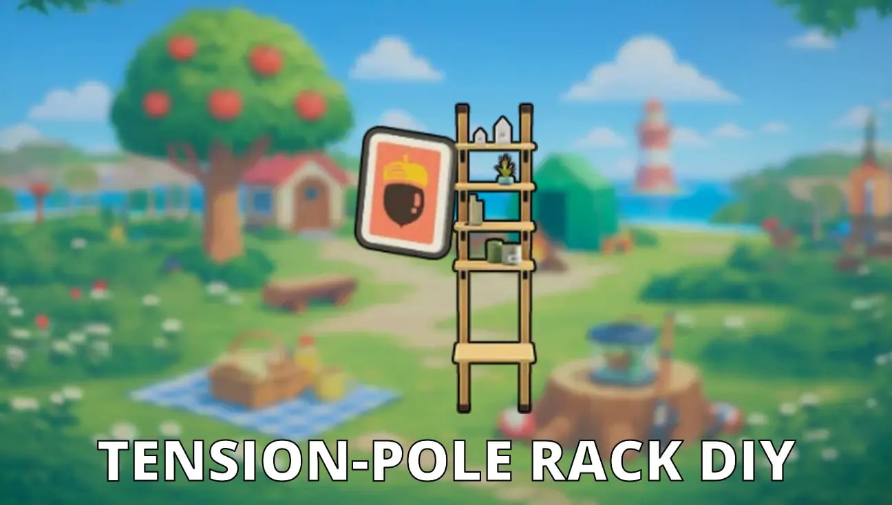Tension-Pole Rack DIY artwork