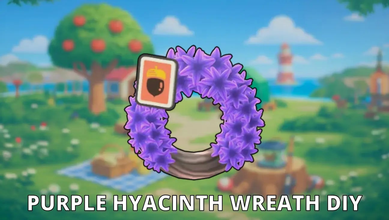 Purple Hyacinth Wreath DIY artwork