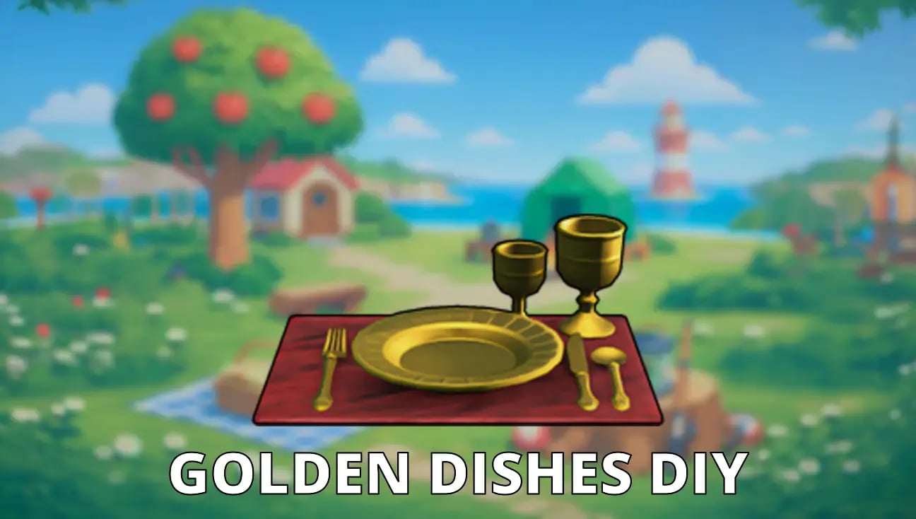 Golden Dishes DIY artwork