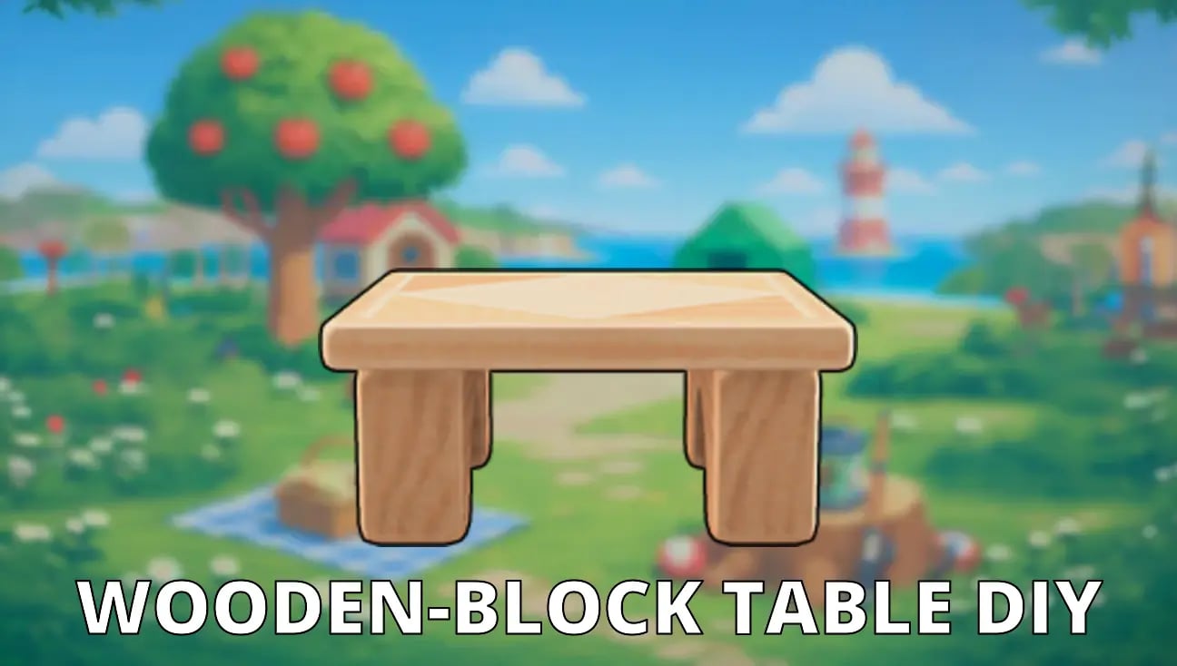 Wooden-Block Table DIY artwork