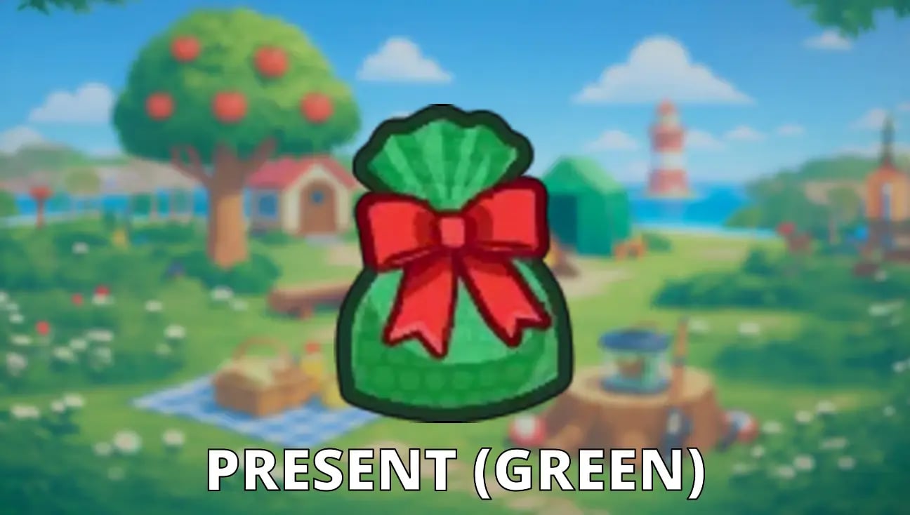 Present (green) artwork