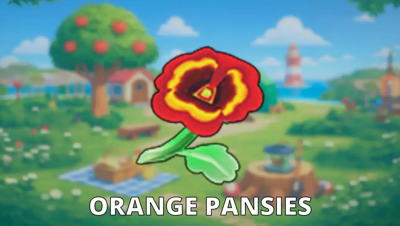 Orange Pansies artwork
