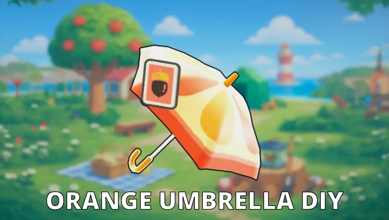 Orange Umbrella DIY artwork