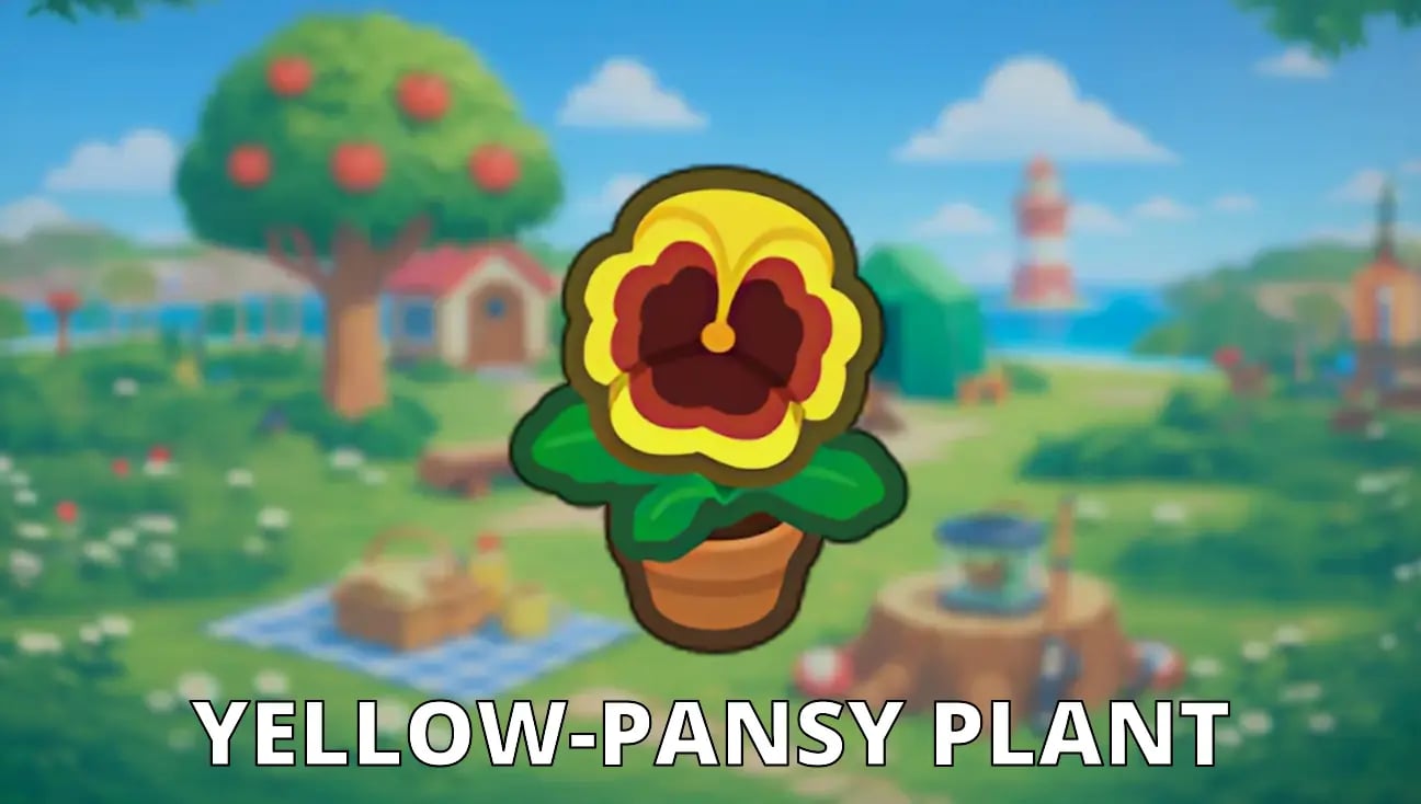Yellow-Pansy Plant artwork
