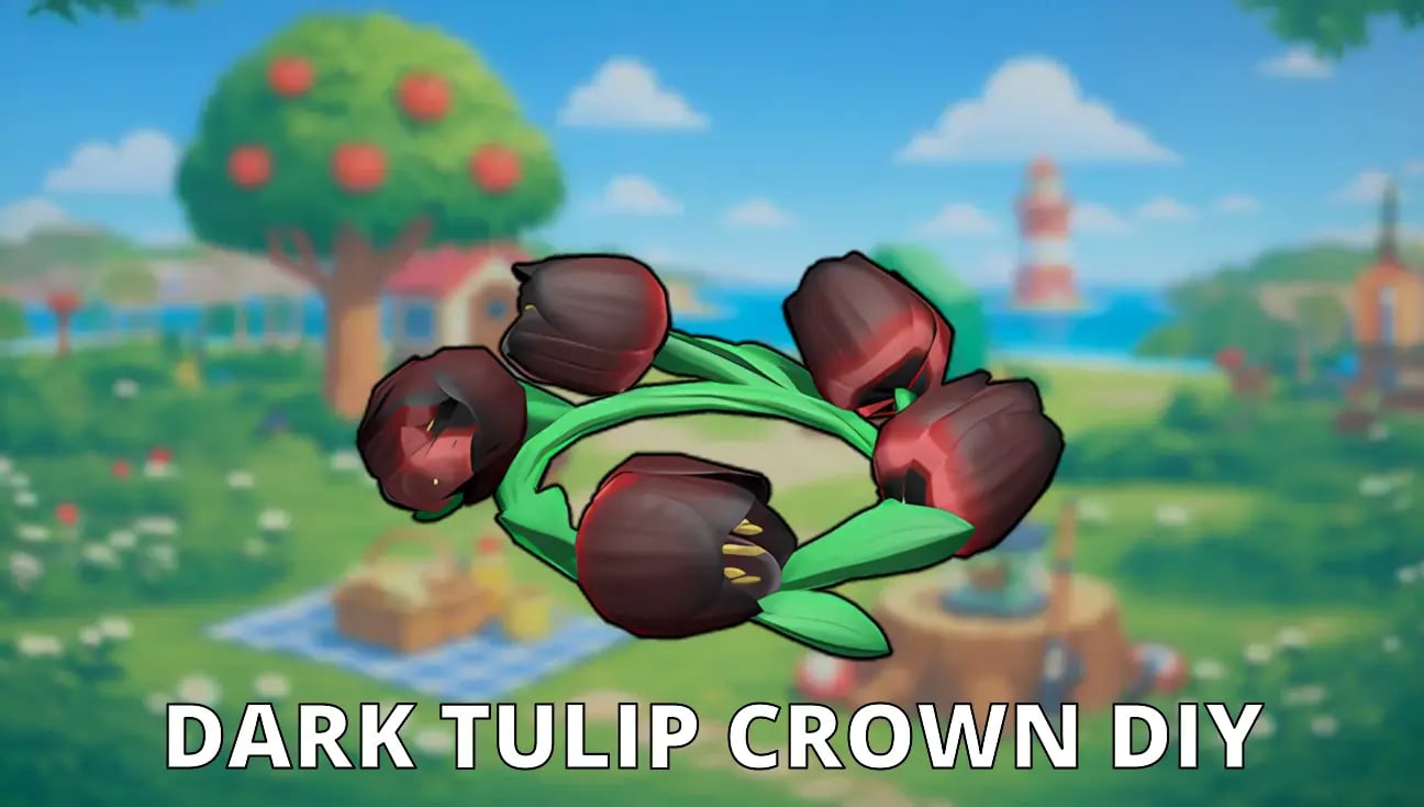 Dark Tulip Crown DIY artwork