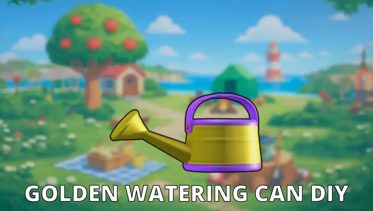 Golden Watering Can DIY artwork