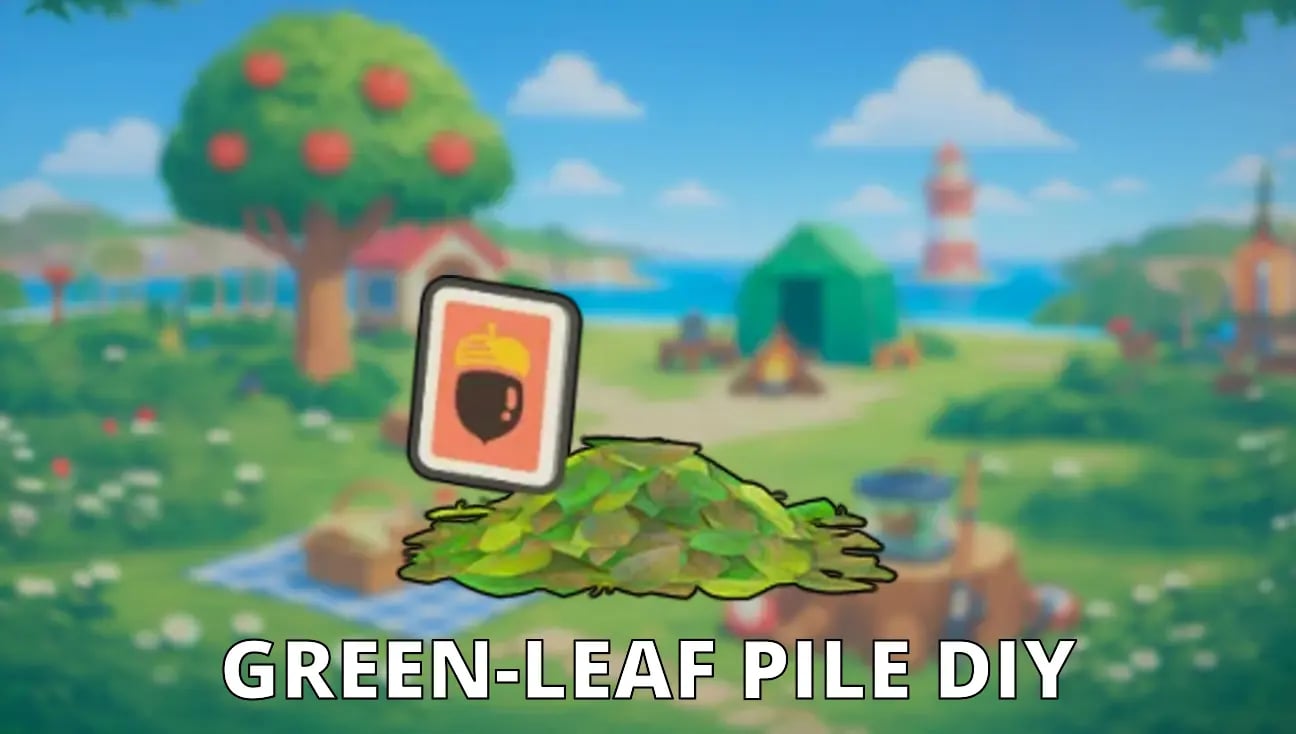 Green-Leaf Pile DIY artwork