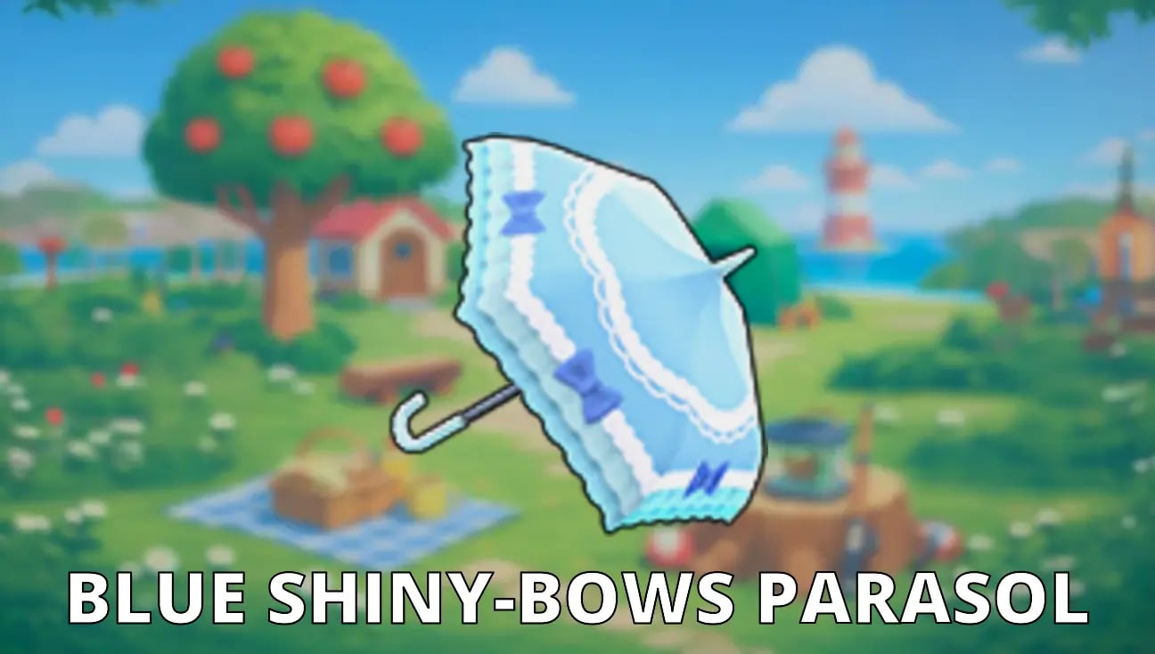 Blue Shiny-Bows Parasol artwork