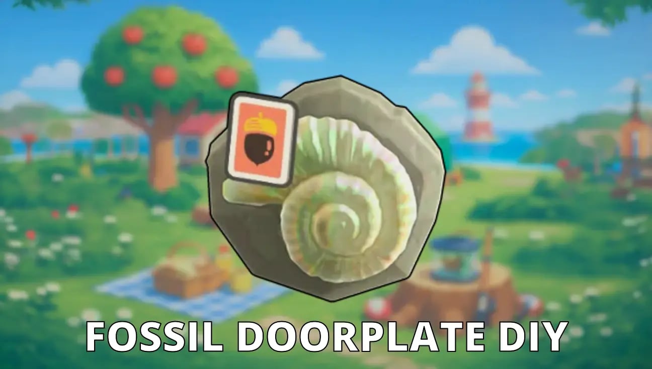 Fossil Doorplate DIY artwork