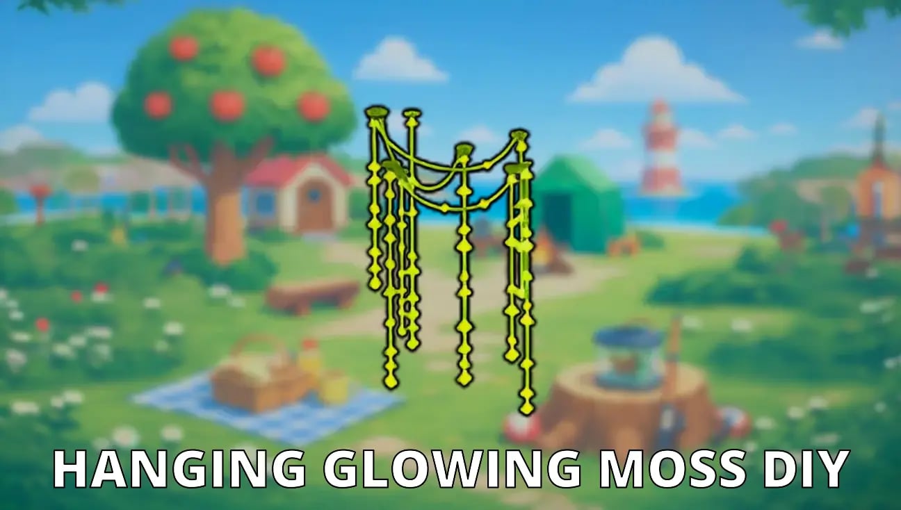 Hanging Glowing Moss DIY artwork