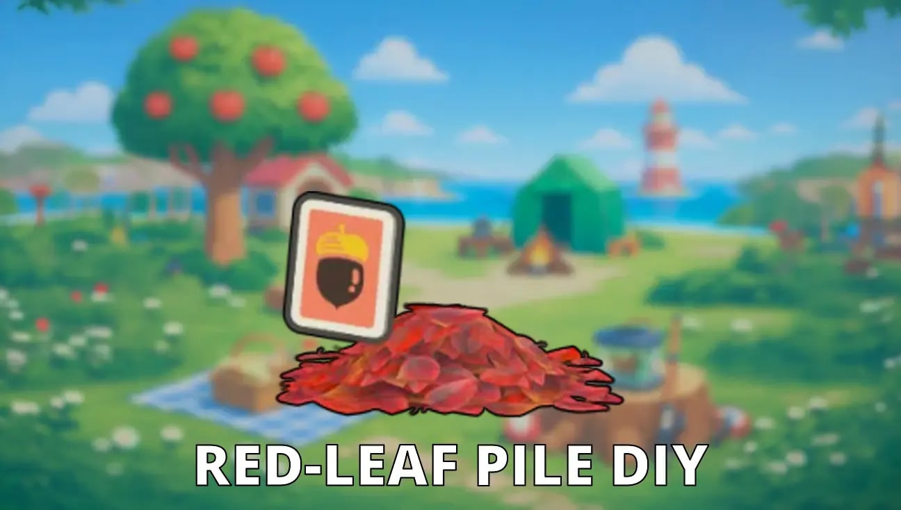 Red-Leaf Pile DIY artwork