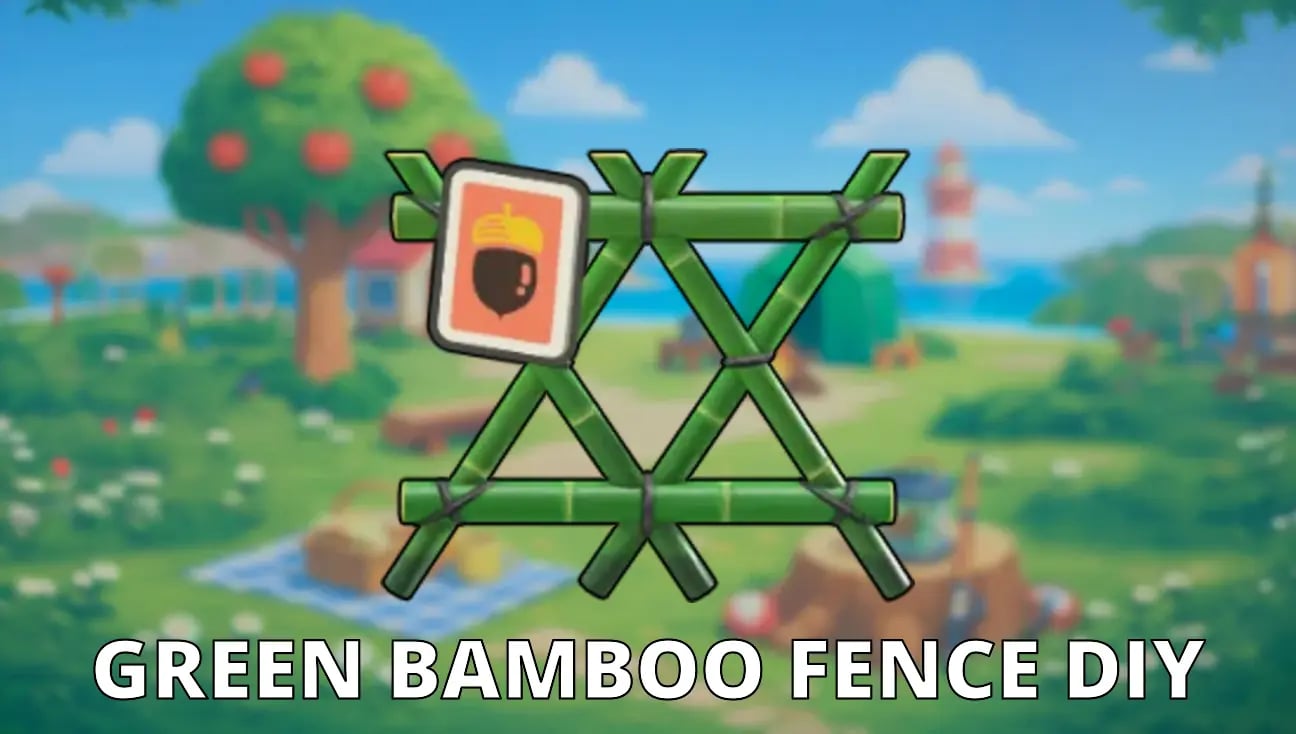 Green Bamboo Fence DIY artwork