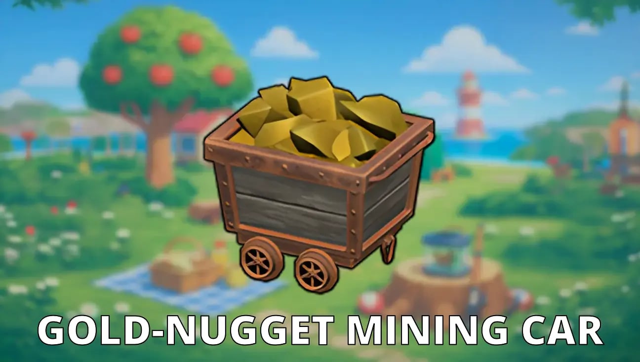 Gold-Nugget Mining Car artwork