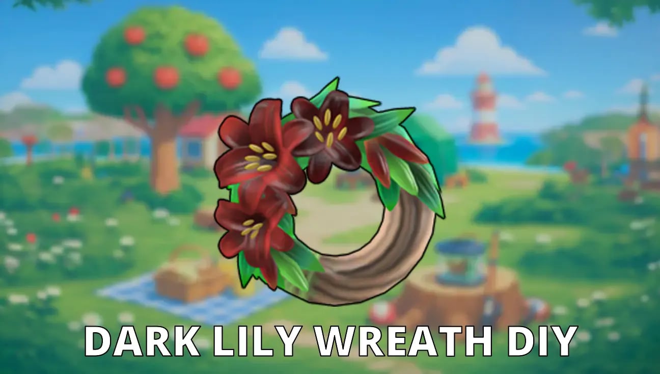 Dark Lily Wreath DIY artwork