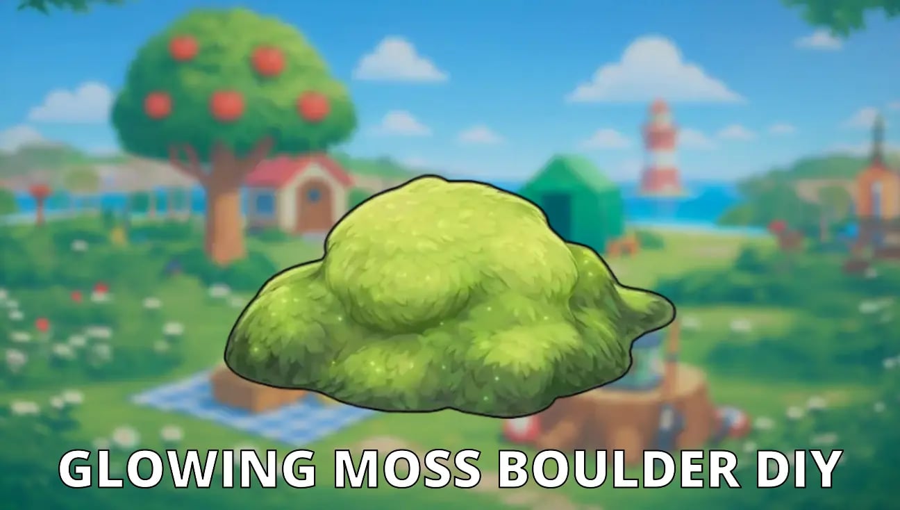 Glowing Moss Boulder DIY artwork