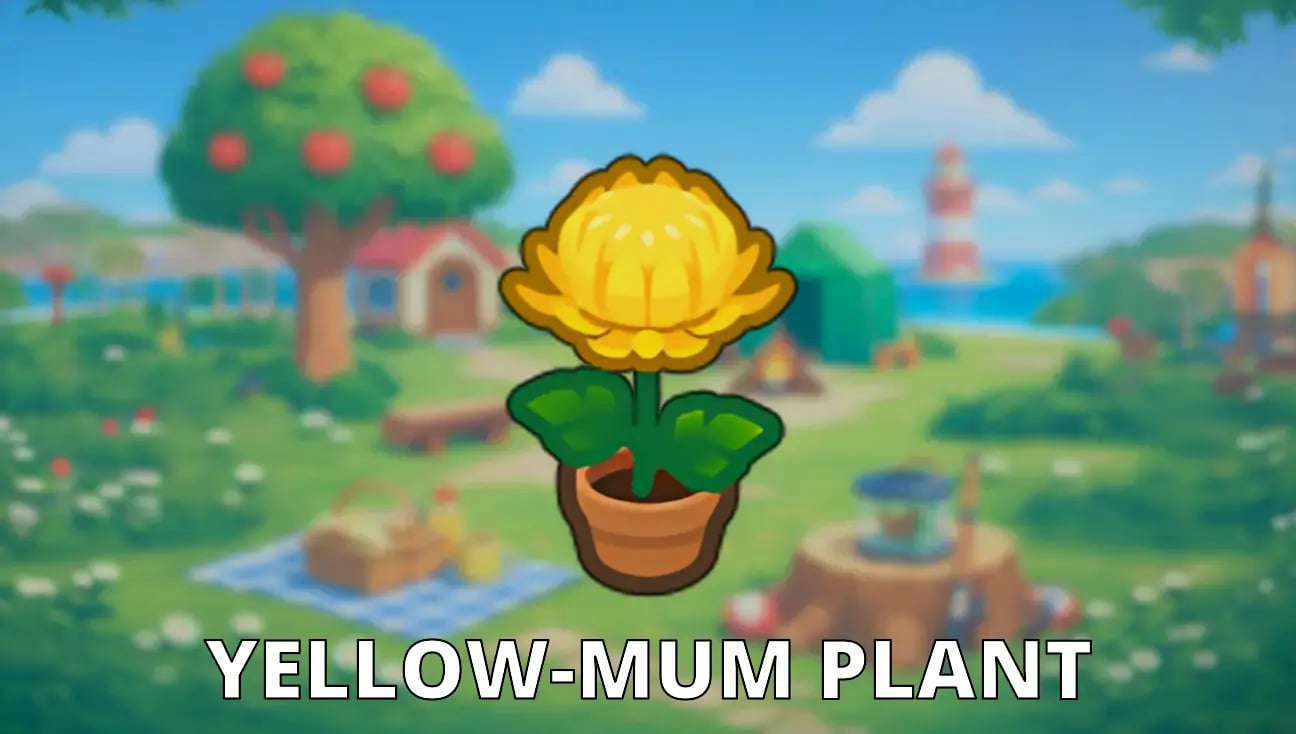Yellow-Mum Plant artwork