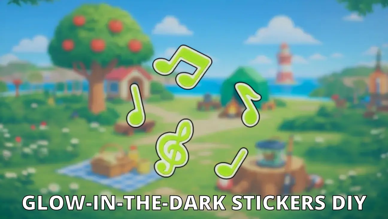 Glow-In-The-Dark Stickers DIY artwork