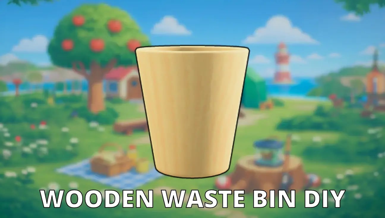 Wooden Waste Bin DIY artwork