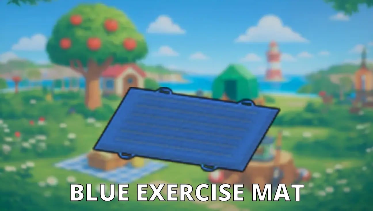 Blue Exercise Mat artwork