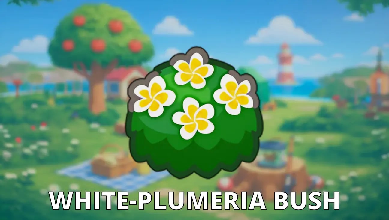 White-Plumeria Bush artwork