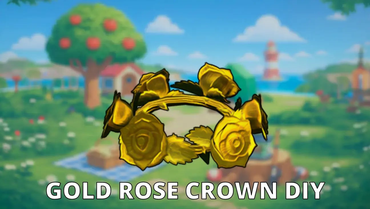 Gold Rose Crown DIY artwork