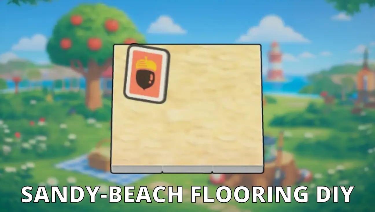 Sandy-Beach Flooring DIY artwork