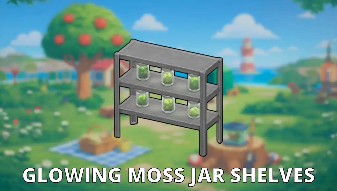 Glowing Moss Jar Shelves variant