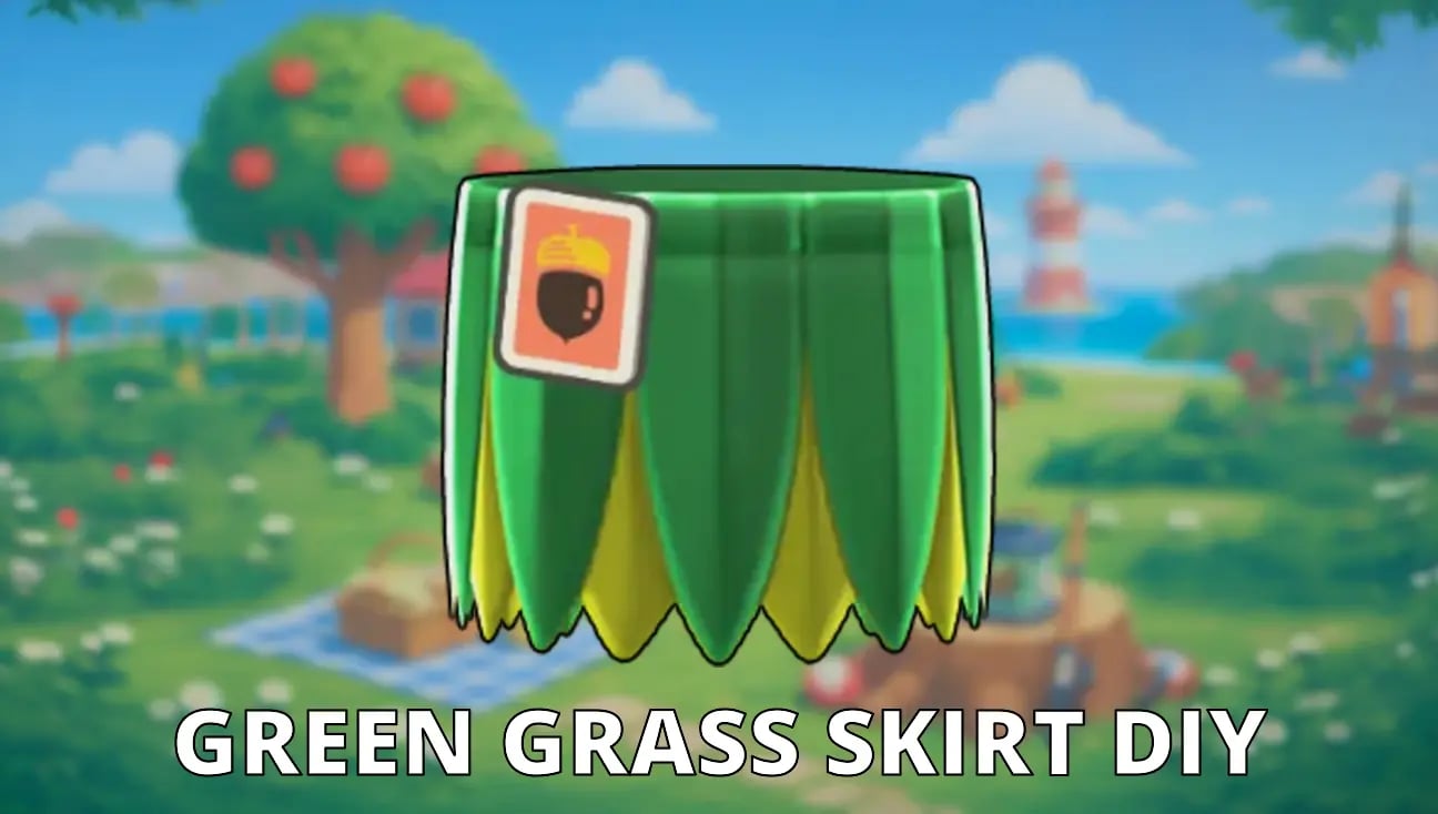 Green Grass Skirt DIY artwork