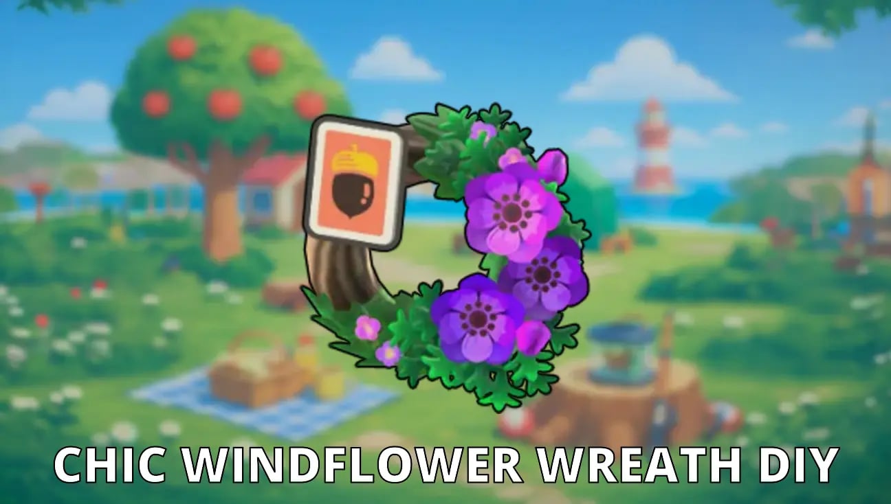 Chic Windflower Wreath DIY artwork