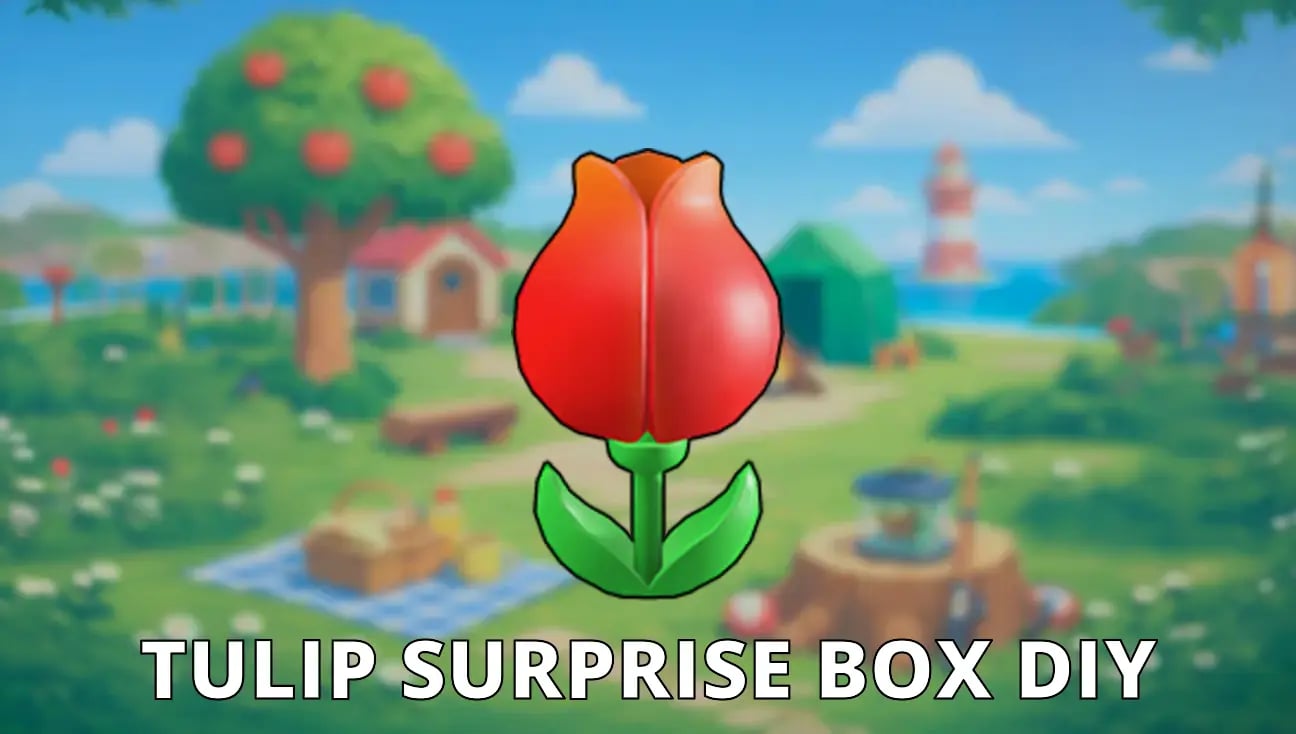 Tulip Surprise Box DIY artwork