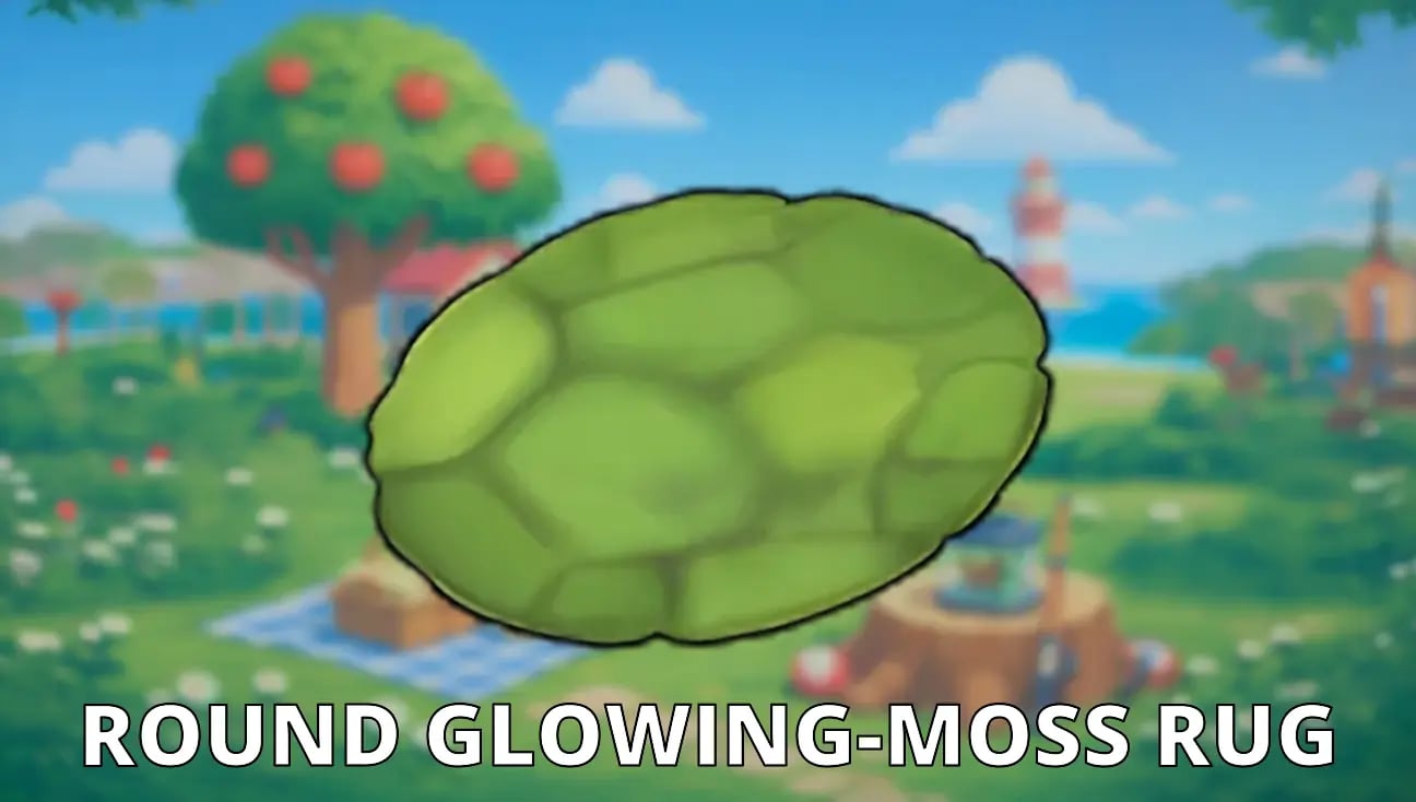 Round Glowing-Moss Rug artwork