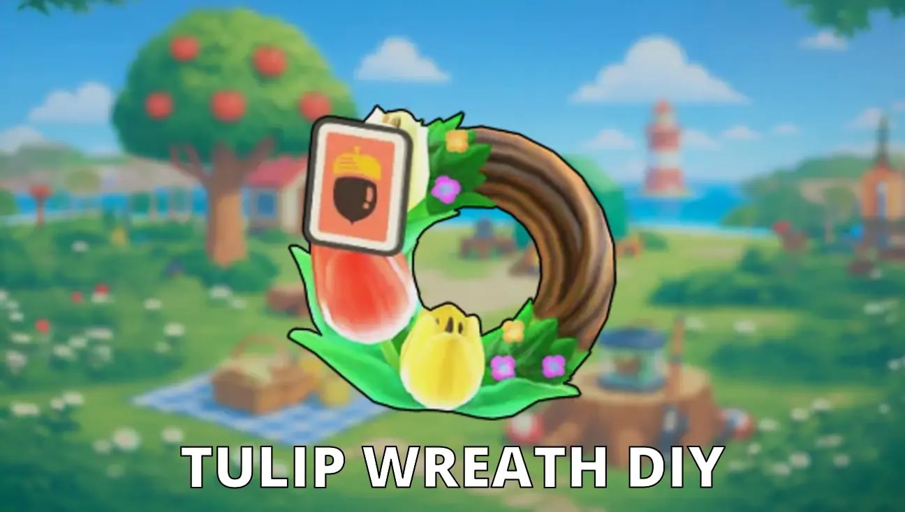 Tulip Wreath DIY artwork