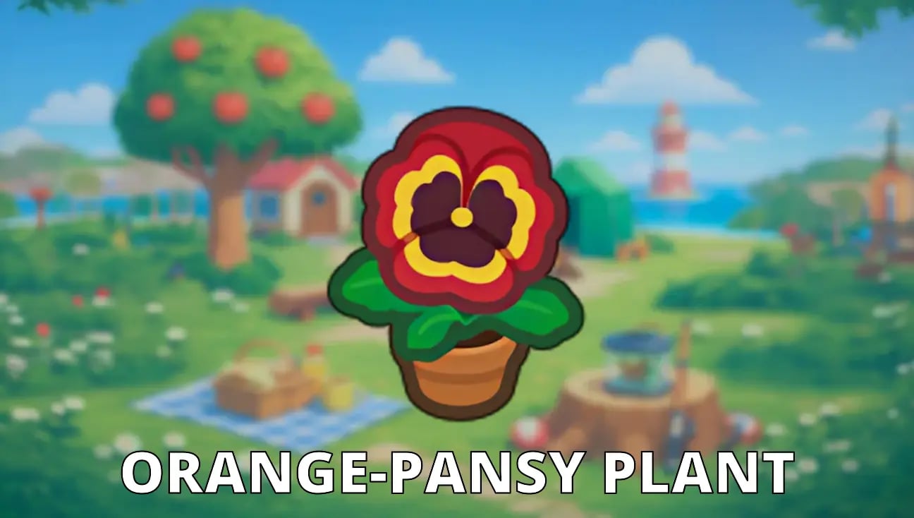 Orange-Pansy Plant artwork
