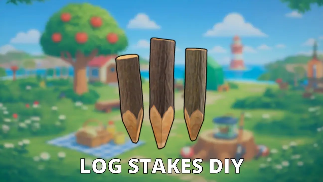 Log Stakes DIY artwork