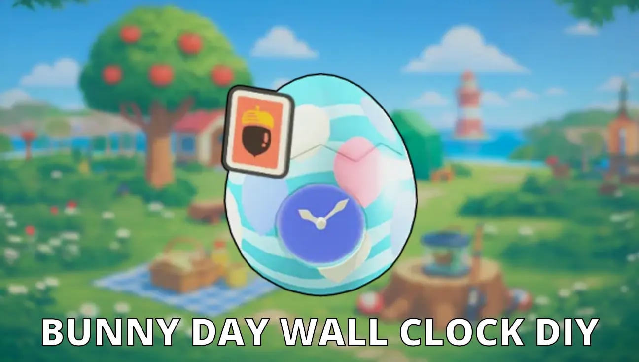 Bunny Day Wall Clock DIY artwork
