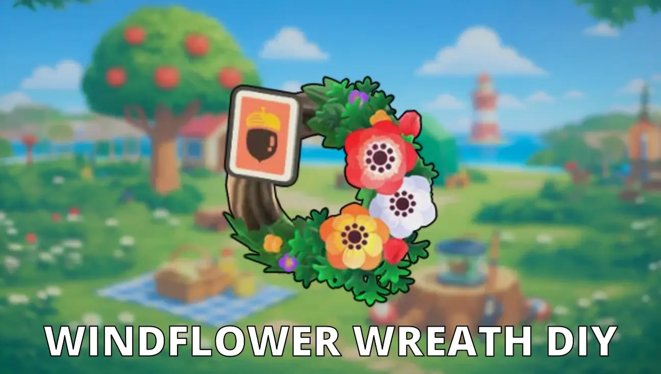 Windflower Wreath DIY artwork