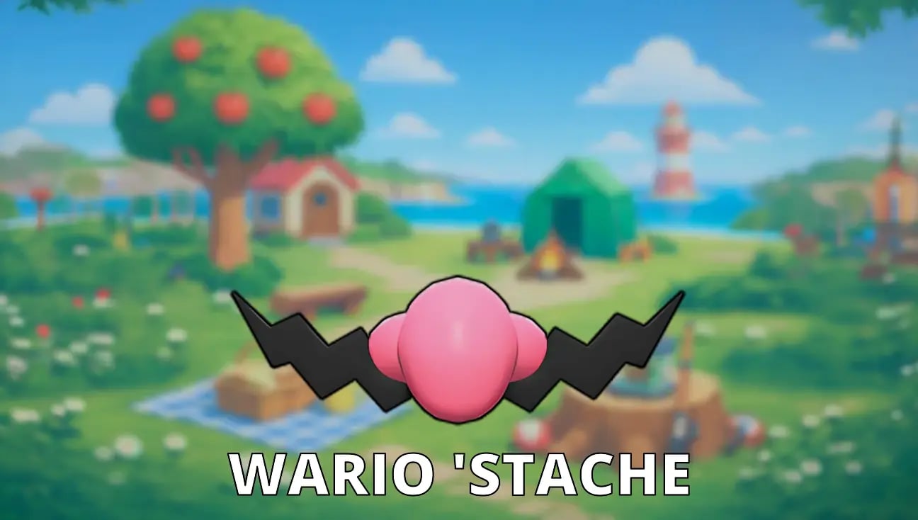 Wario 'stache artwork