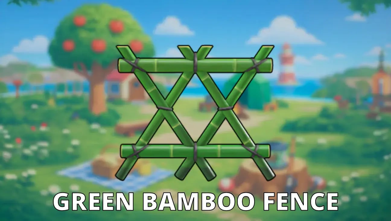 Green Bamboo Fence artwork
