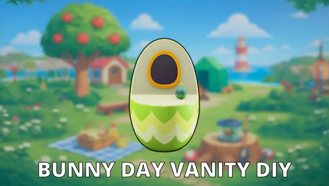 Bunny Day Vanity DIY artwork
