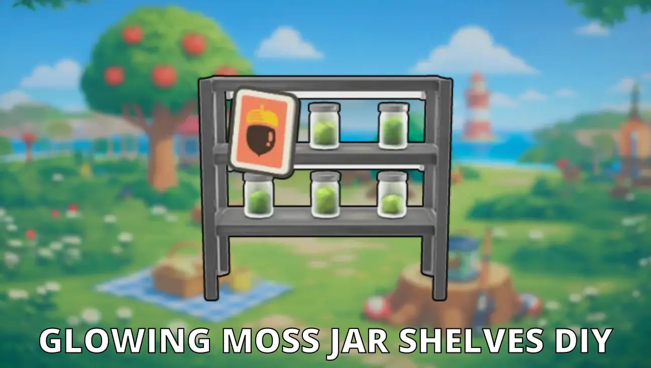 Glowing Moss Jar Shelves DIY artwork