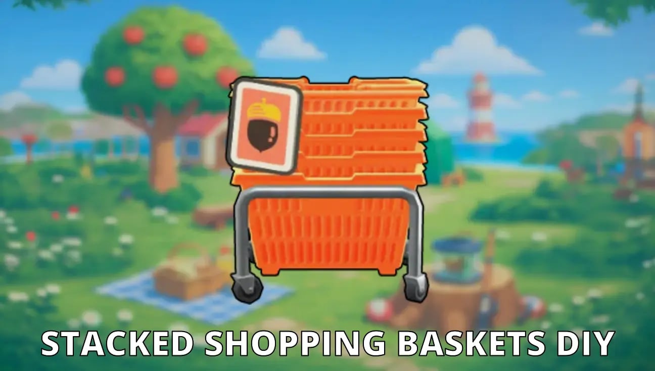 Stacked Shopping Baskets DIY artwork