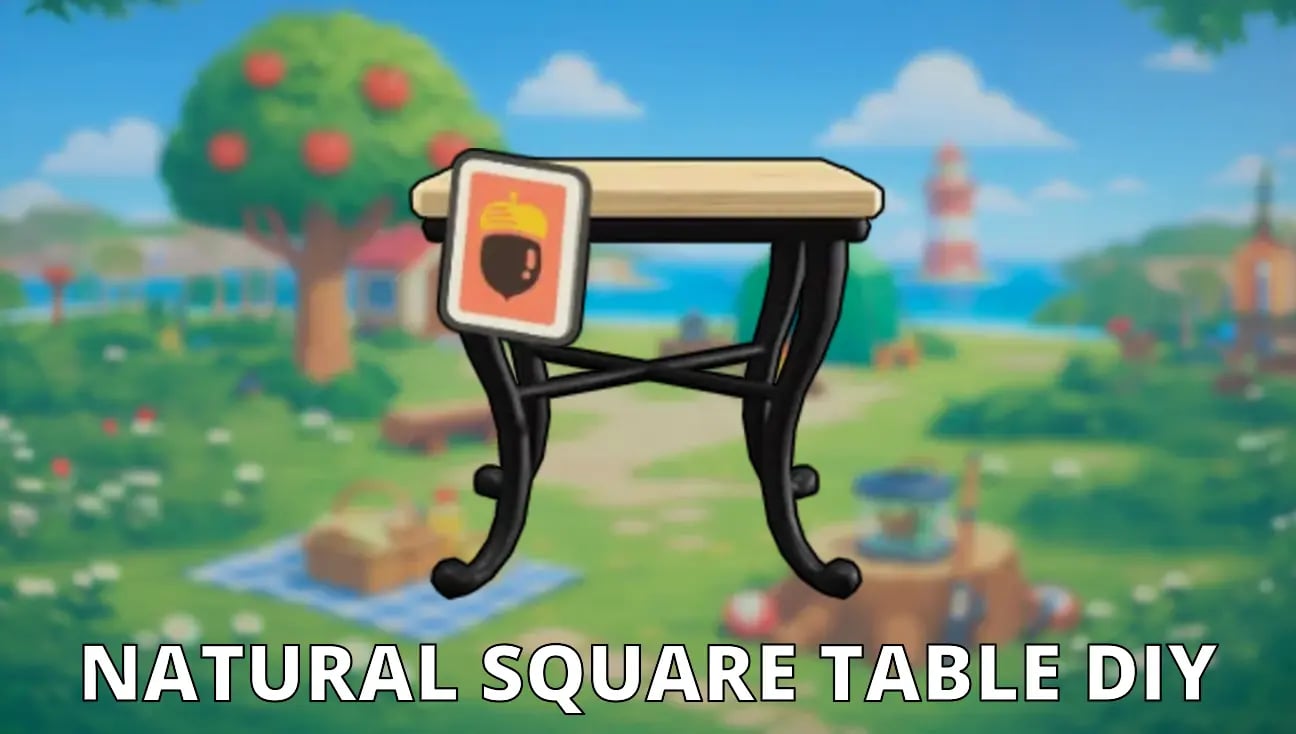 Natural Square Table DIY artwork