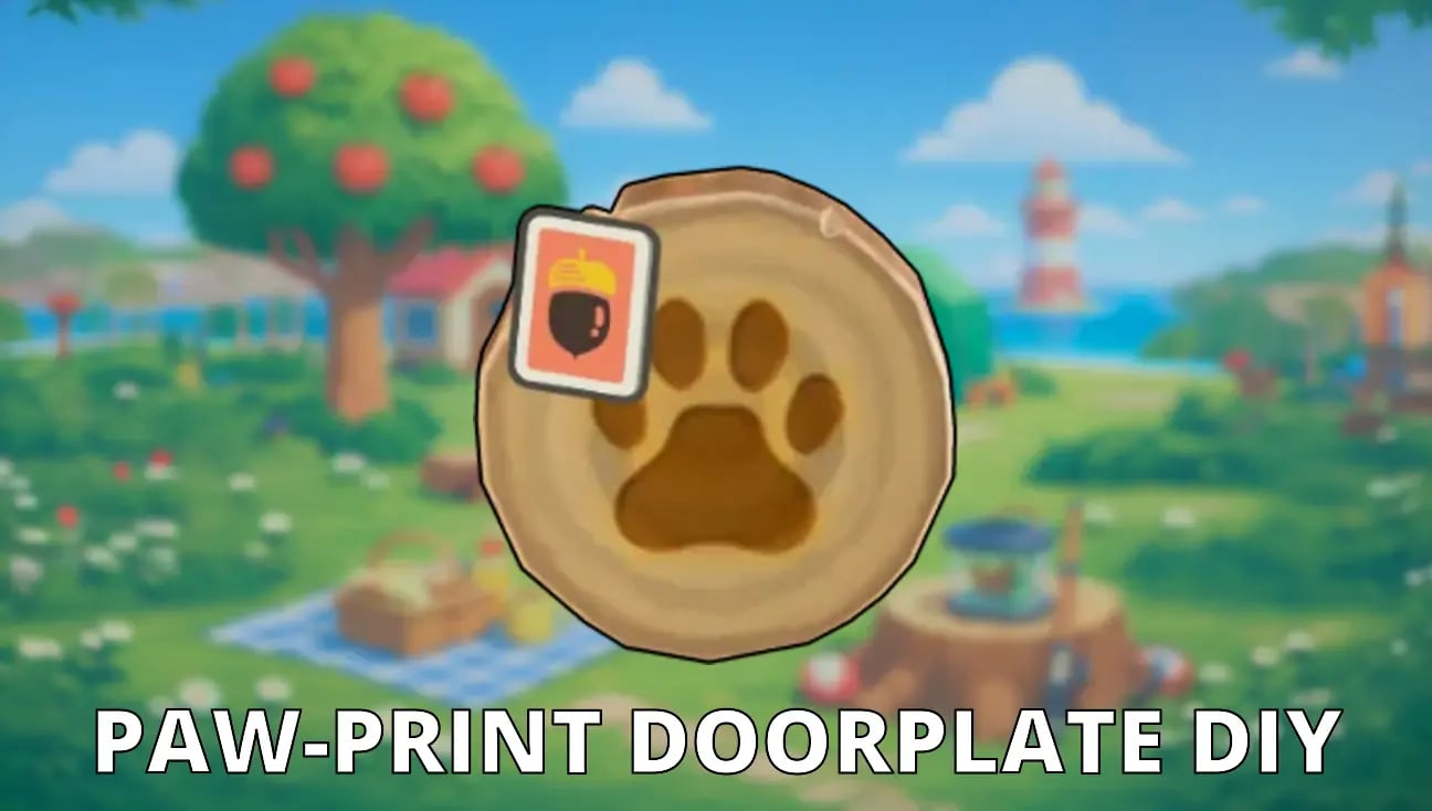 Paw-Print Doorplate DIY artwork