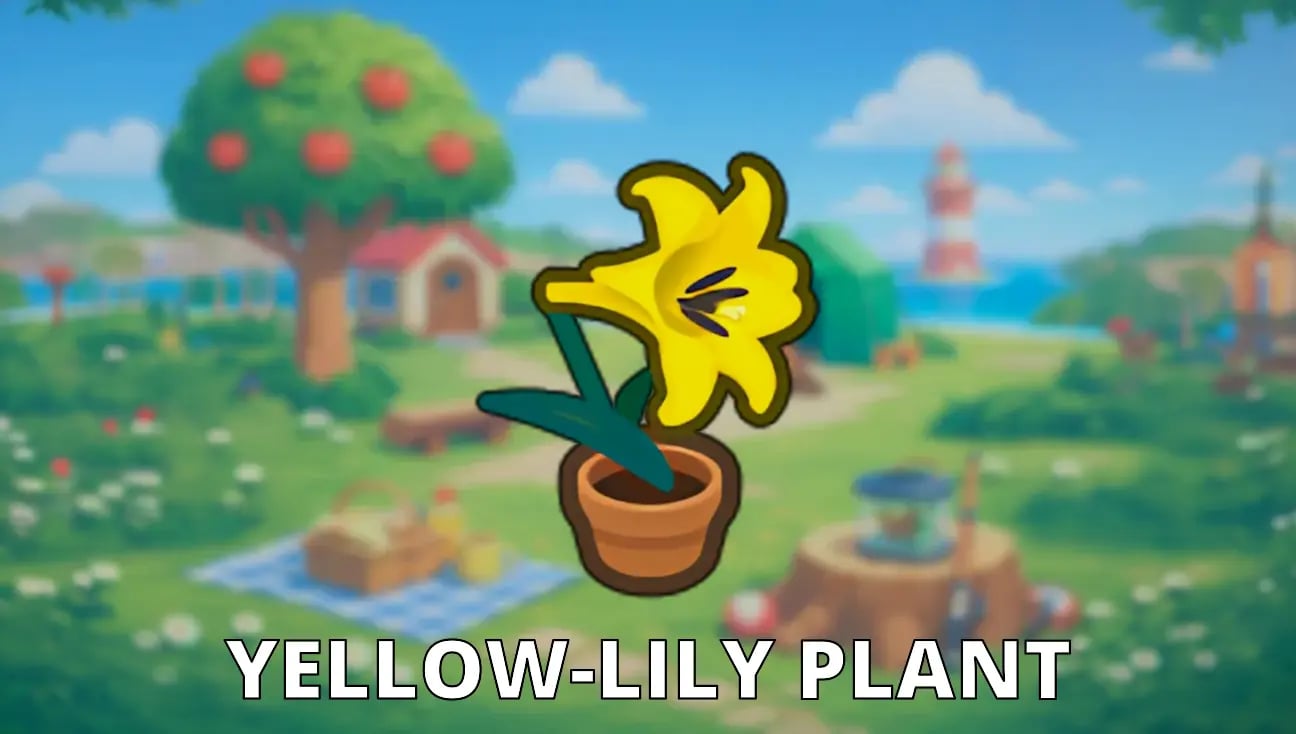 Yellow-Lily Plant artwork