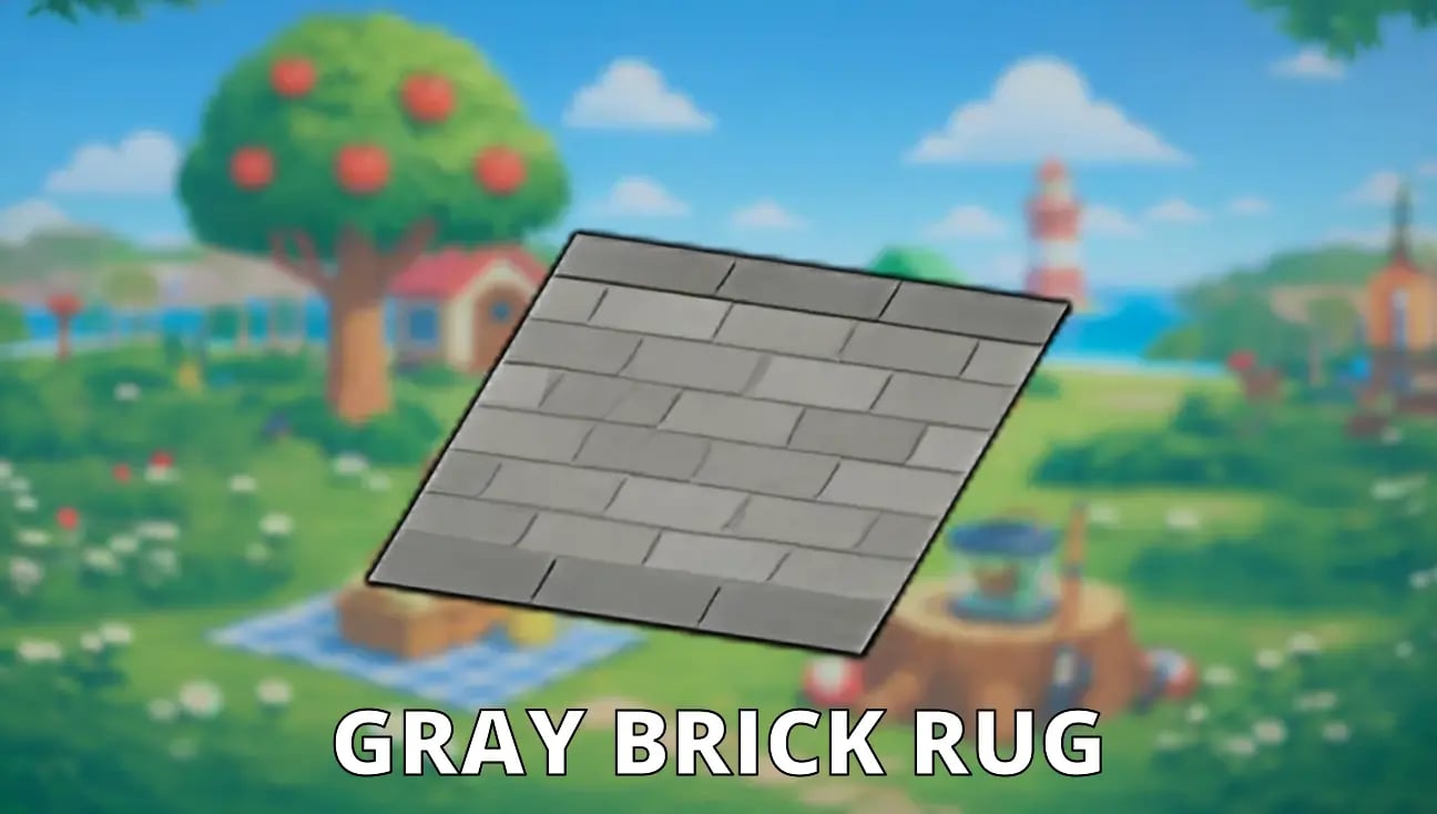 Gray Brick Rug artwork
